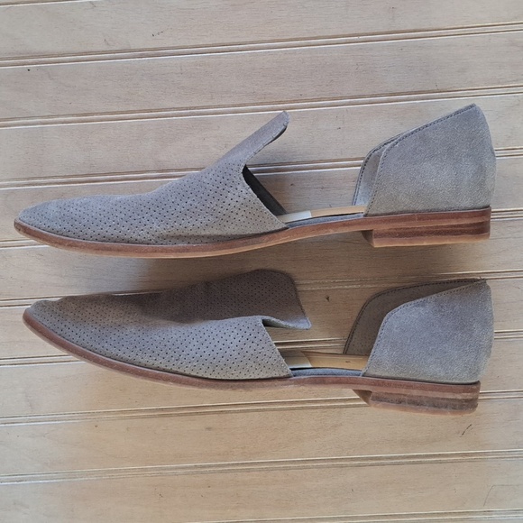 Dolce Vita Cody Perforated Suede Leather Loafers Slip-on Round Toe Flats - Picture 9 of 9